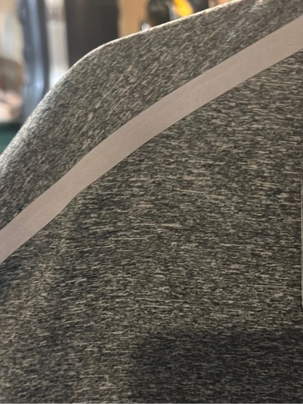Nike Dark Heather Gray Polo with Light Gray Shoulder Accents